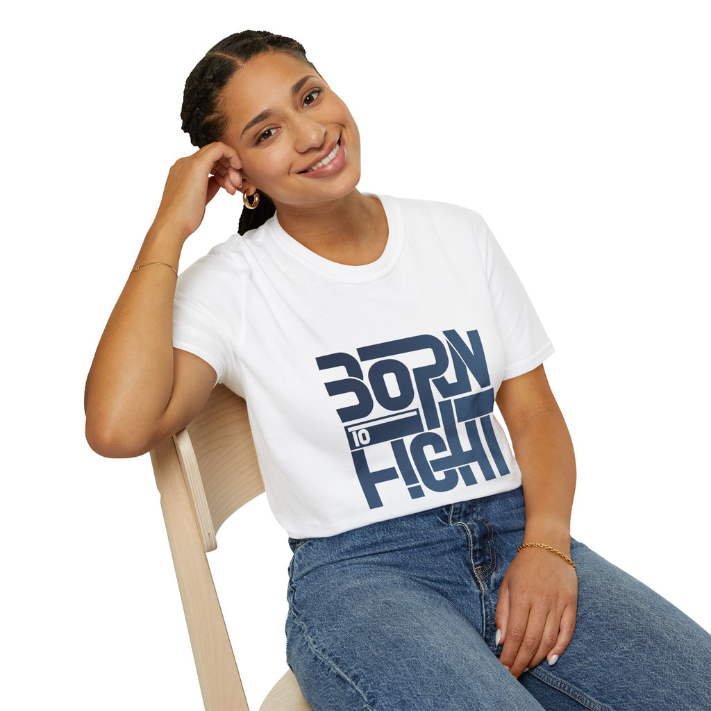 Born to Fight T‑Shirt — Bold Retro Typography Combat Shirt