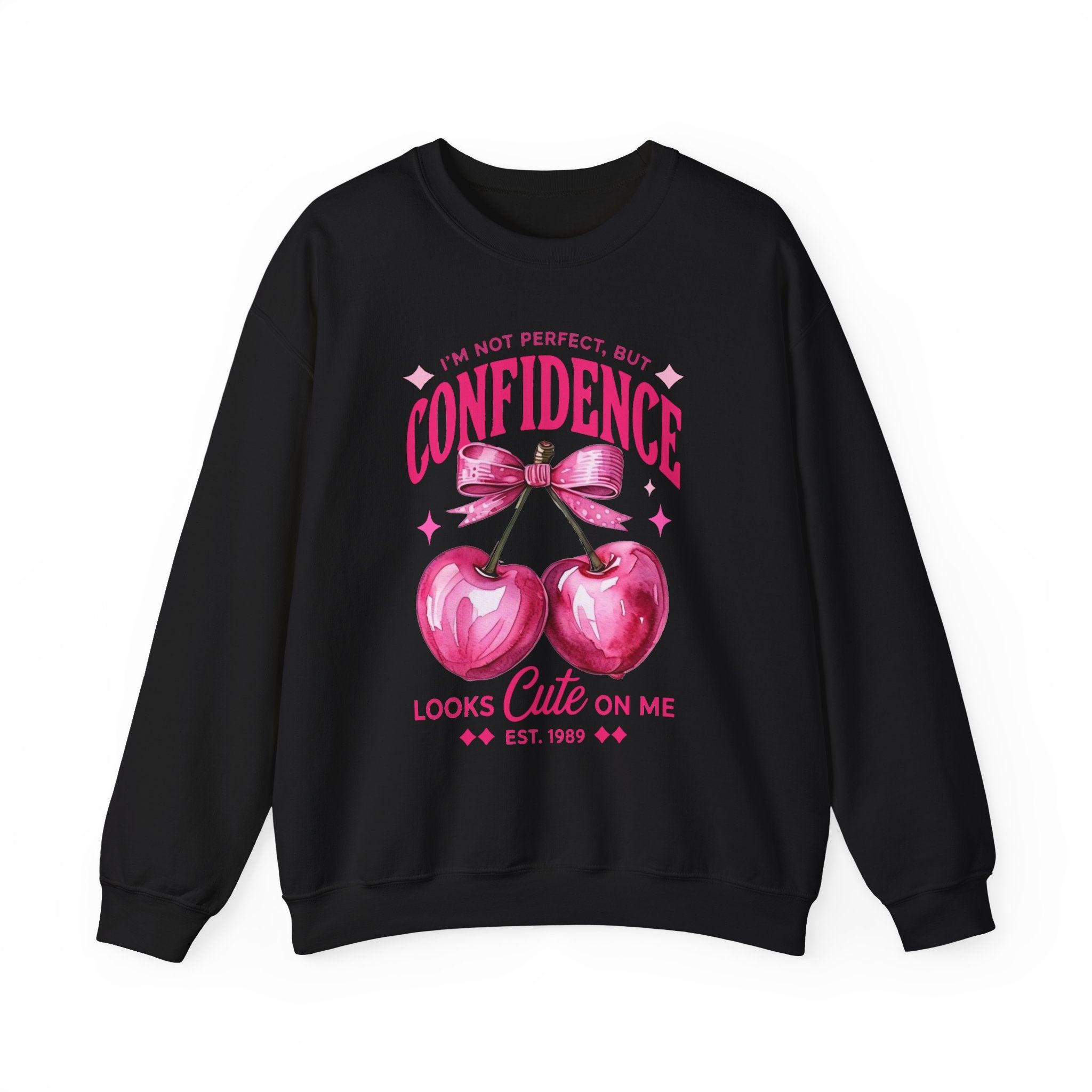 Confidence Looks Cute Crewneck Sweatshirt