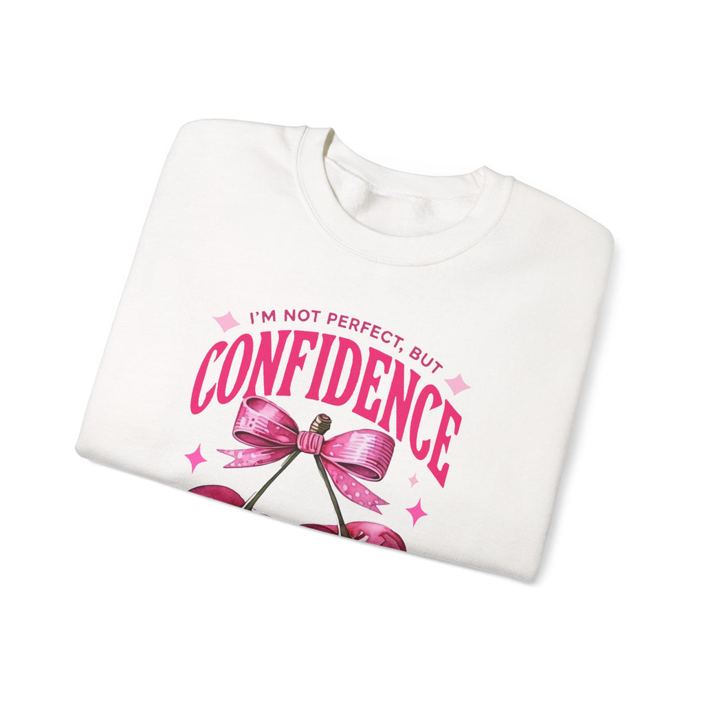 Confidence Looks Cute Crewneck Sweatshirt