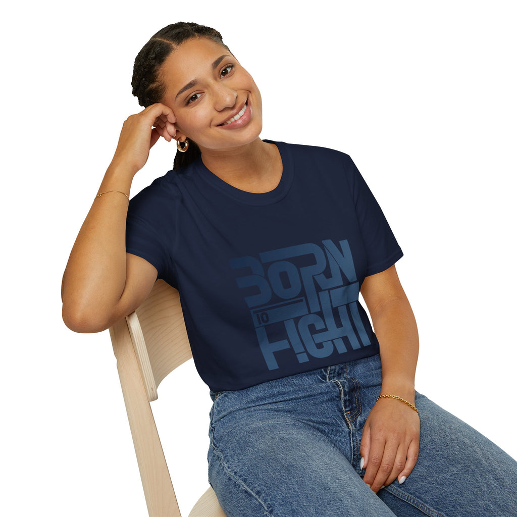 Born to Fight T‑Shirt — Bold Retro Typography Combat Shirt