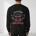 Work Hard Stay Humble Sweatshirt | Gym Motivational Unisex Pullover | 300 GSM Winter Sweatshirt for Men & Women