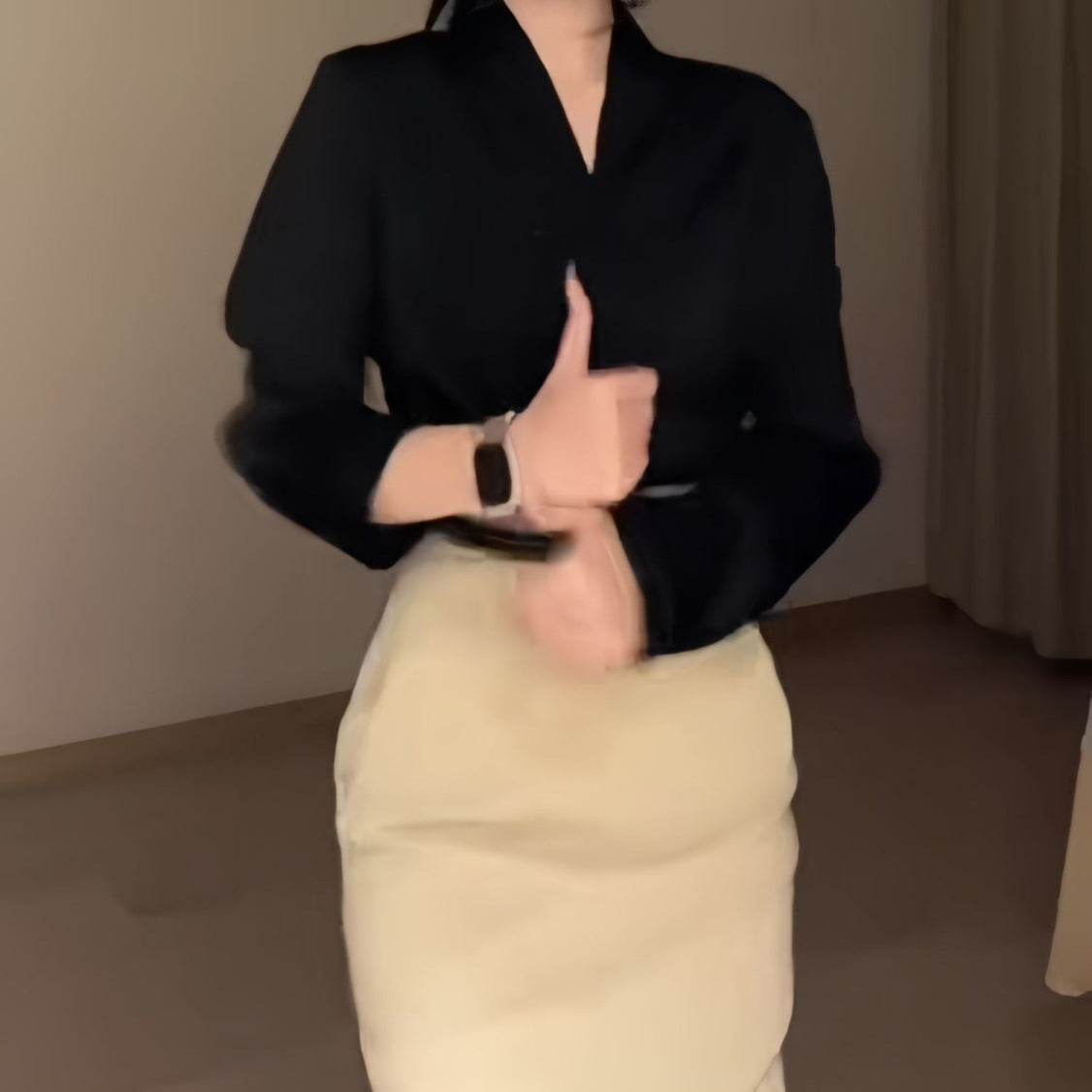 Women’s Retro Fit-and-Flare Skirt Suit | Elegant Two-Piece Office & Casual Set