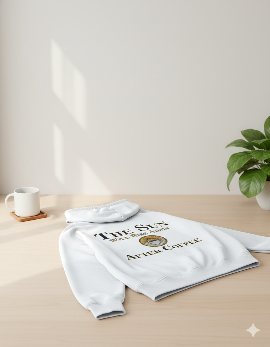 The Sun Will Rise Again — After Coffee | Unisex Oversized Hoodie